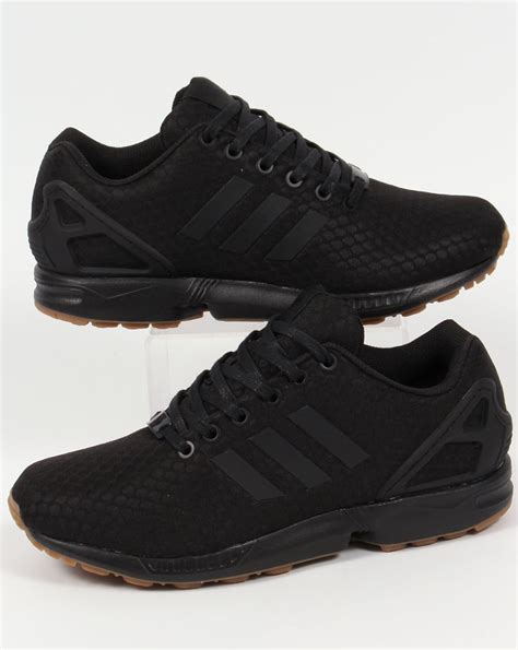 adidas Originals ZX Flux trainers in black 